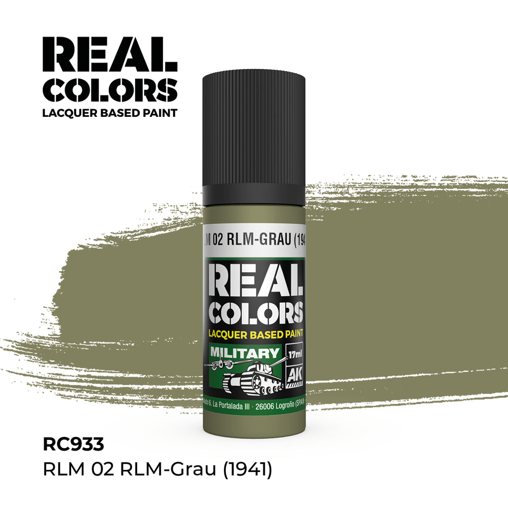 AK Interactive Real Colors - RLM 02 RLM-Grau (1941) (18ml)