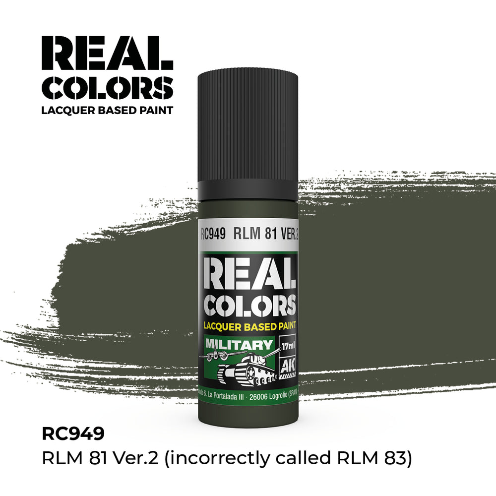 AK Interactive Real Colors - RLM 81 Ver.2 (Incorrectly Called RLM 83) (18ml)