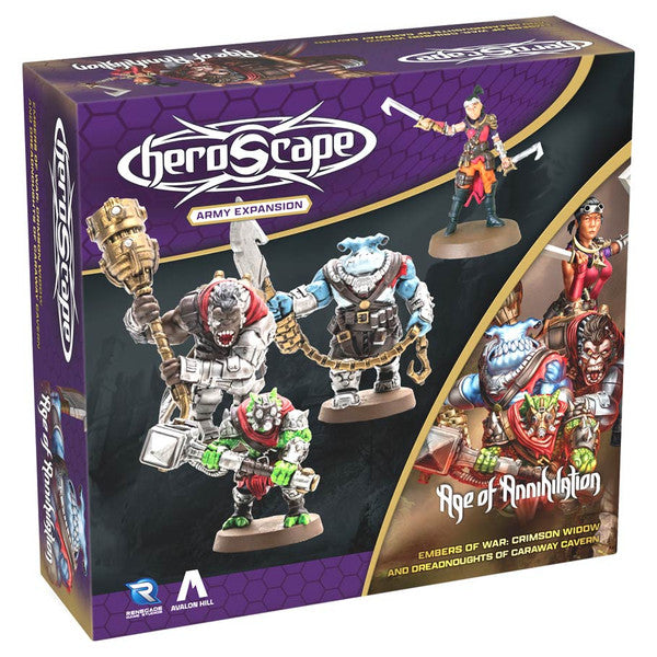 Heroscape: Embers of War - Crimson Widow and Dreadnaughts of Caraway Cavern
