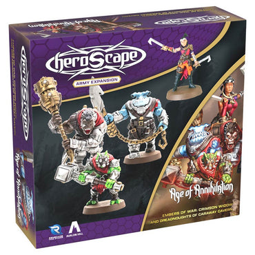 Heroscape: Embers of War - Crimson Widow and Dreadnaughts of Caraway Cavern