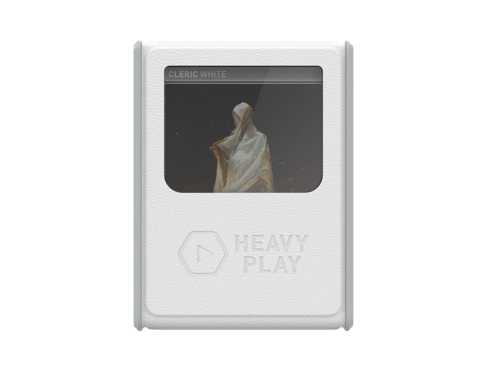 Heavy Play RFG Deck Box MAX: 80 Double Sleeved Cleric White