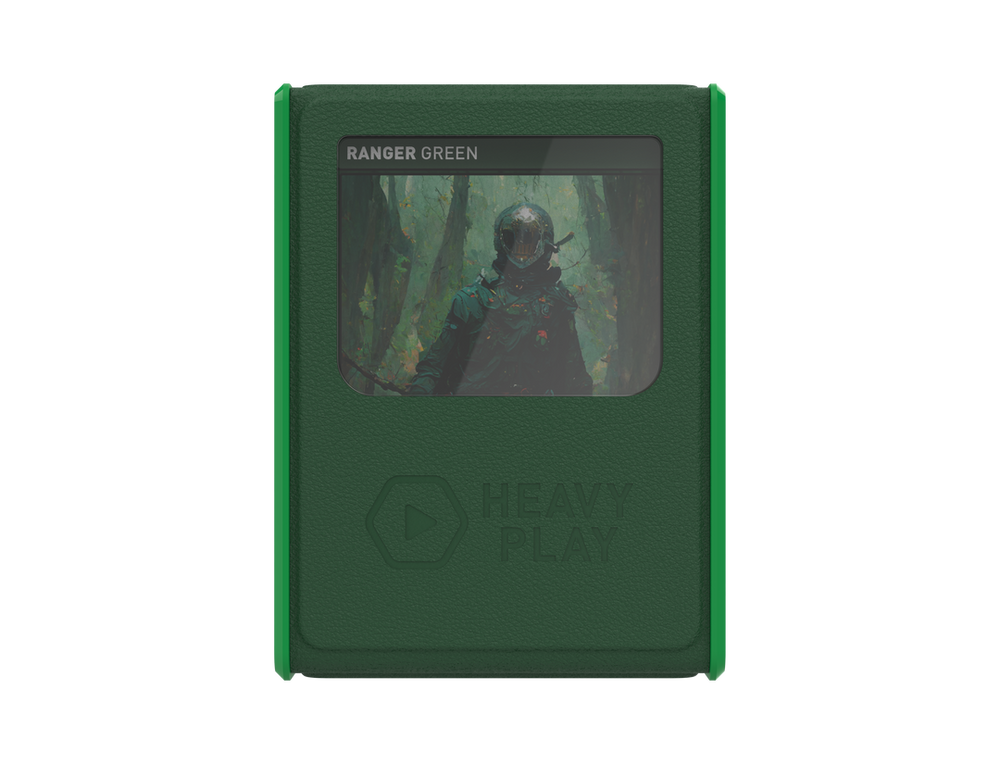 Heavy Play RFG Deck Box MAX: 80 Double Sleeved Ranger Green