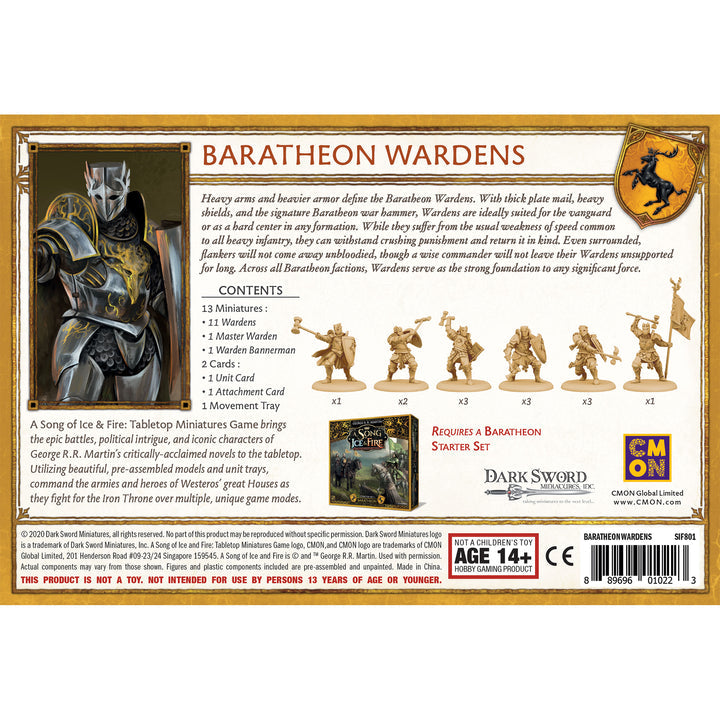 A Song of Ice & Fire Miniatures Game: Baratheon Wardens