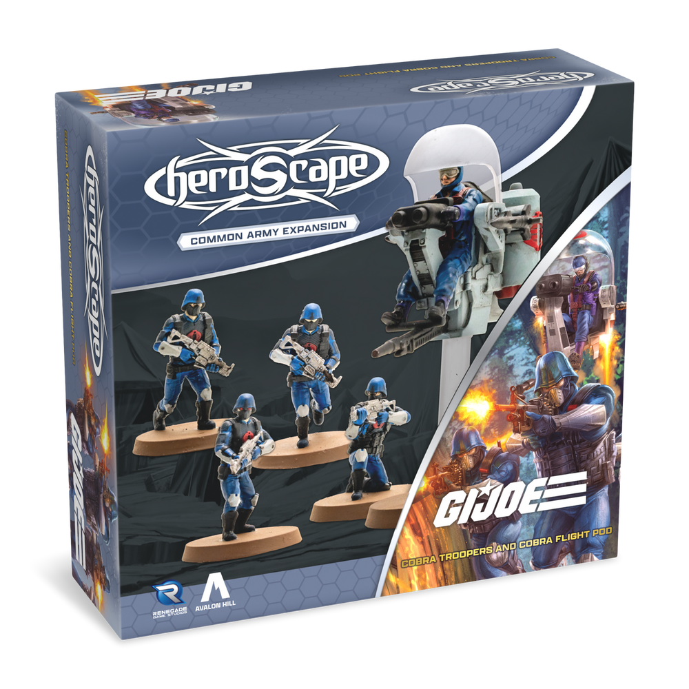 Heroscape: Army Expansion - GI Joe Cobra Troopers and Cobra Flight Pod