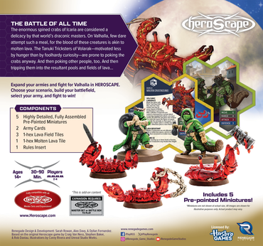 Heroscape Army Expansion: Boiling Tension - Molten Crustaceans and Tanuki Tricksters