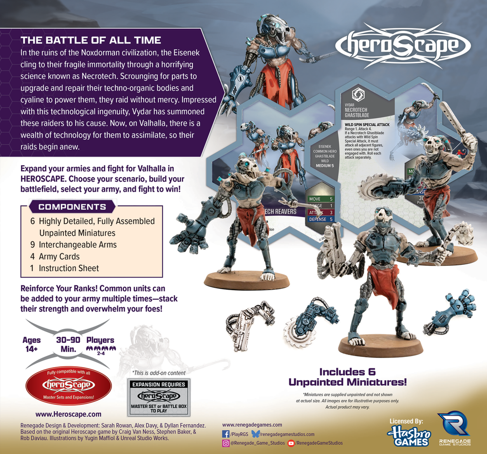 Heroscape: Army Expansion - Upgraded Necrotech Reavers