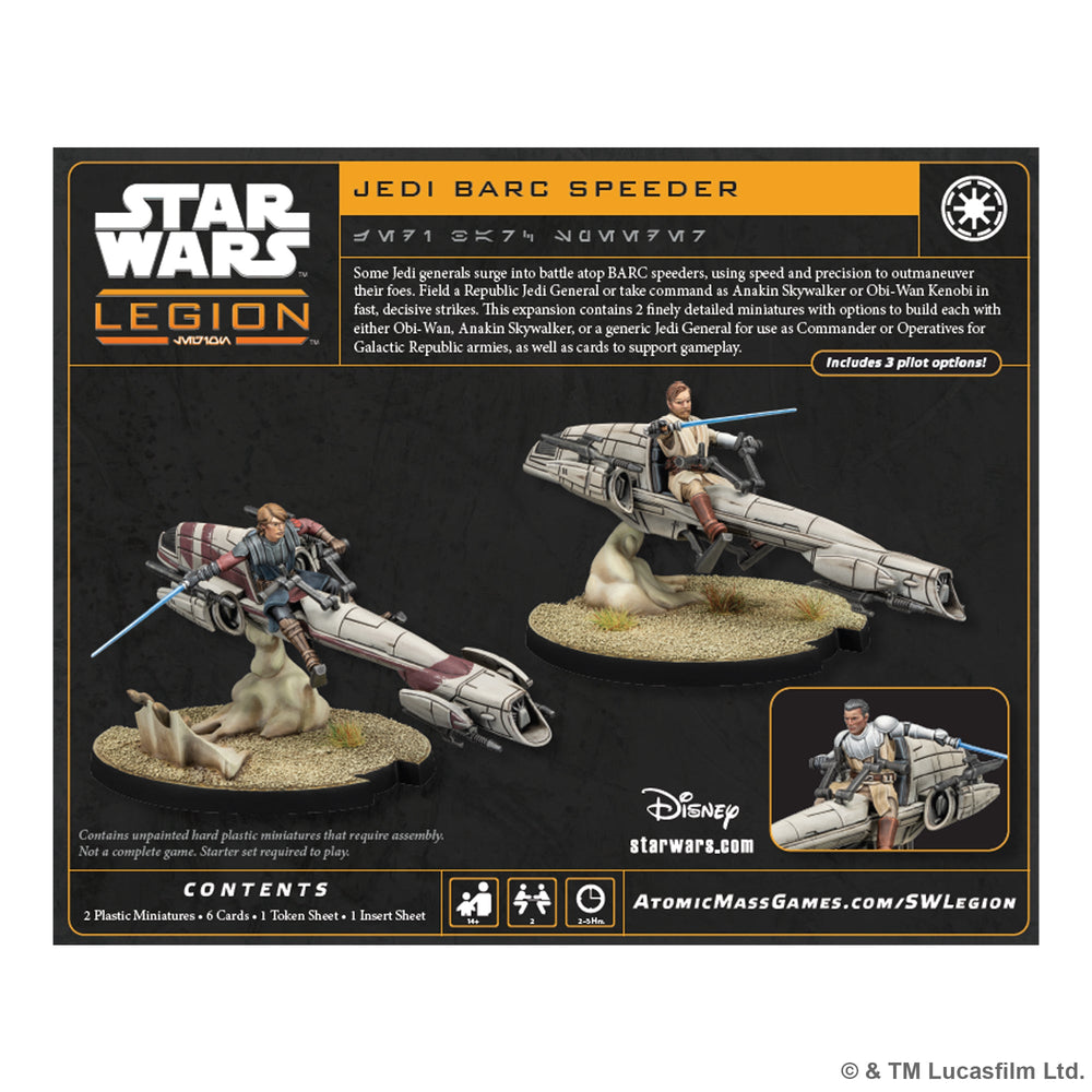 Star Wars: Legion - Jedi General on BARC Speeder