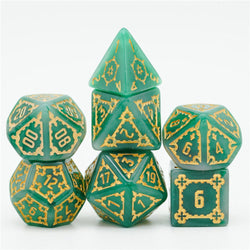 Foam Brain Games: Huge Green Castle Dice Set - 25mm
