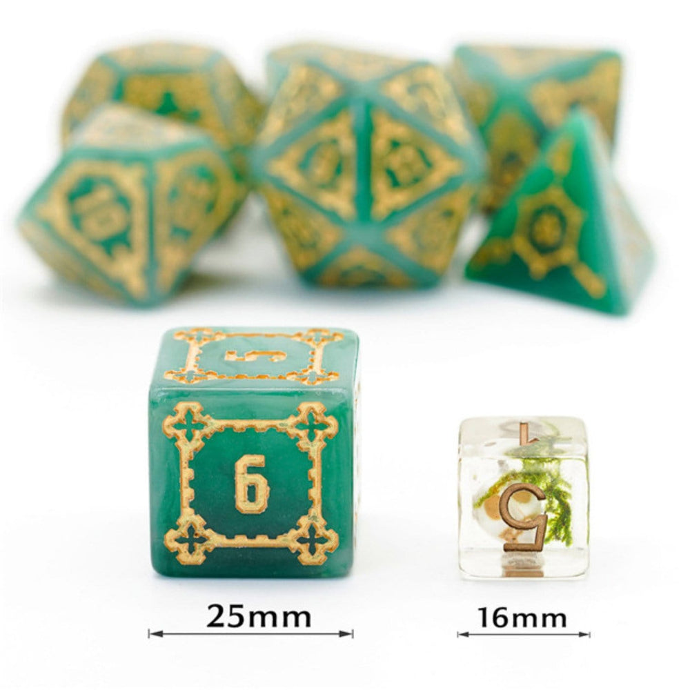 Foam Brain Games: Huge Green Castle Dice Set - 25mm