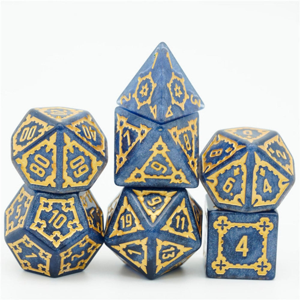 Foam Brain Games: Huge Blue Castle Dice Set - 25mm