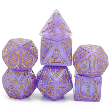 Foam Brain Games: Huge Purple Castle Dice Set - 25mm