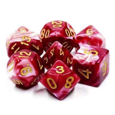 Foam Brain Games: Cherry Cream RPG Dice Set