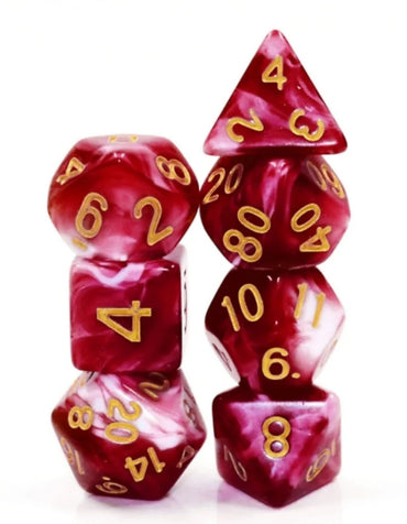 Foam Brain Games: Cherry Cream RPG Dice Set