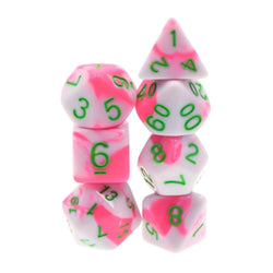 Foam Brain Games: Pink Flamingo RPG Dice Set