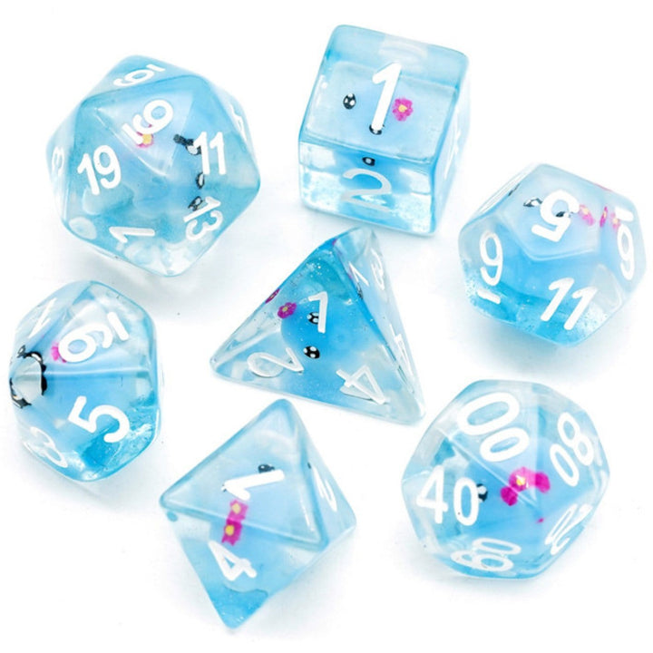 Foam Brain Games: Blue Octopus RPG Dice Set