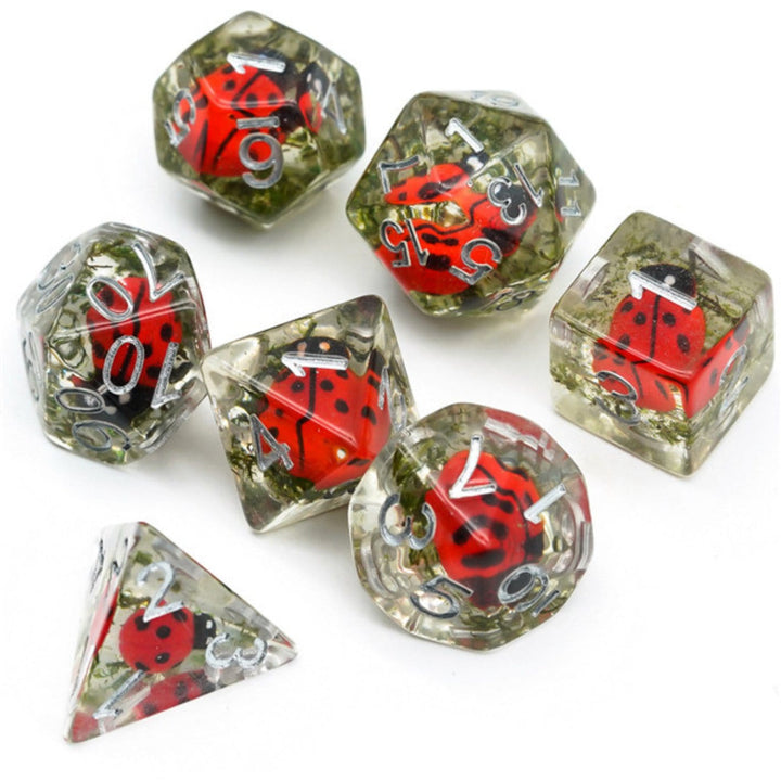 Foam Brain Games: Red Ladybug RPG Dice Set