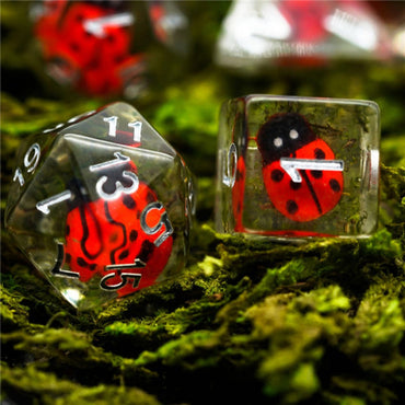 Foam Brain Games: Red Ladybug RPG Dice Set