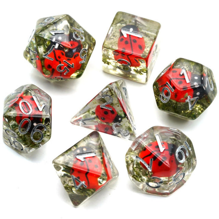 Foam Brain Games: Red Ladybug RPG Dice Set