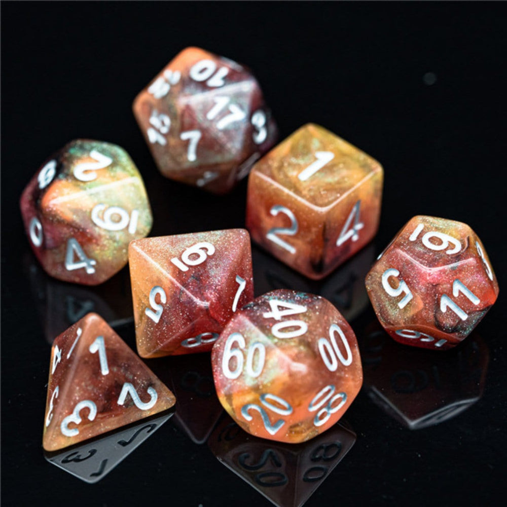 Foam Brain Games: Copper Cosmos Dice Set