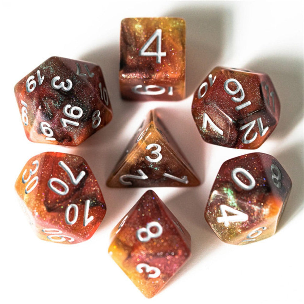 Foam Brain Games: Copper Cosmos Dice Set