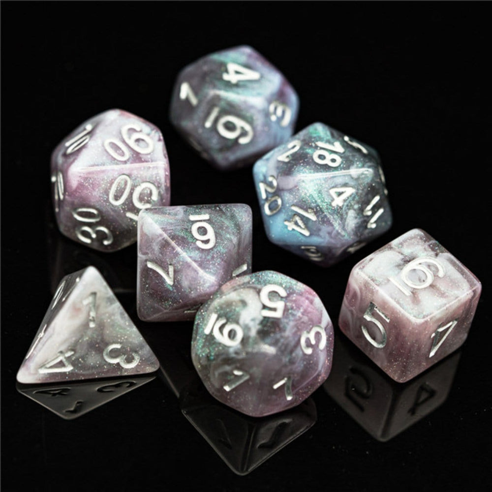 Foam Brain Games: Night Sky Aurora RPG Dice Set