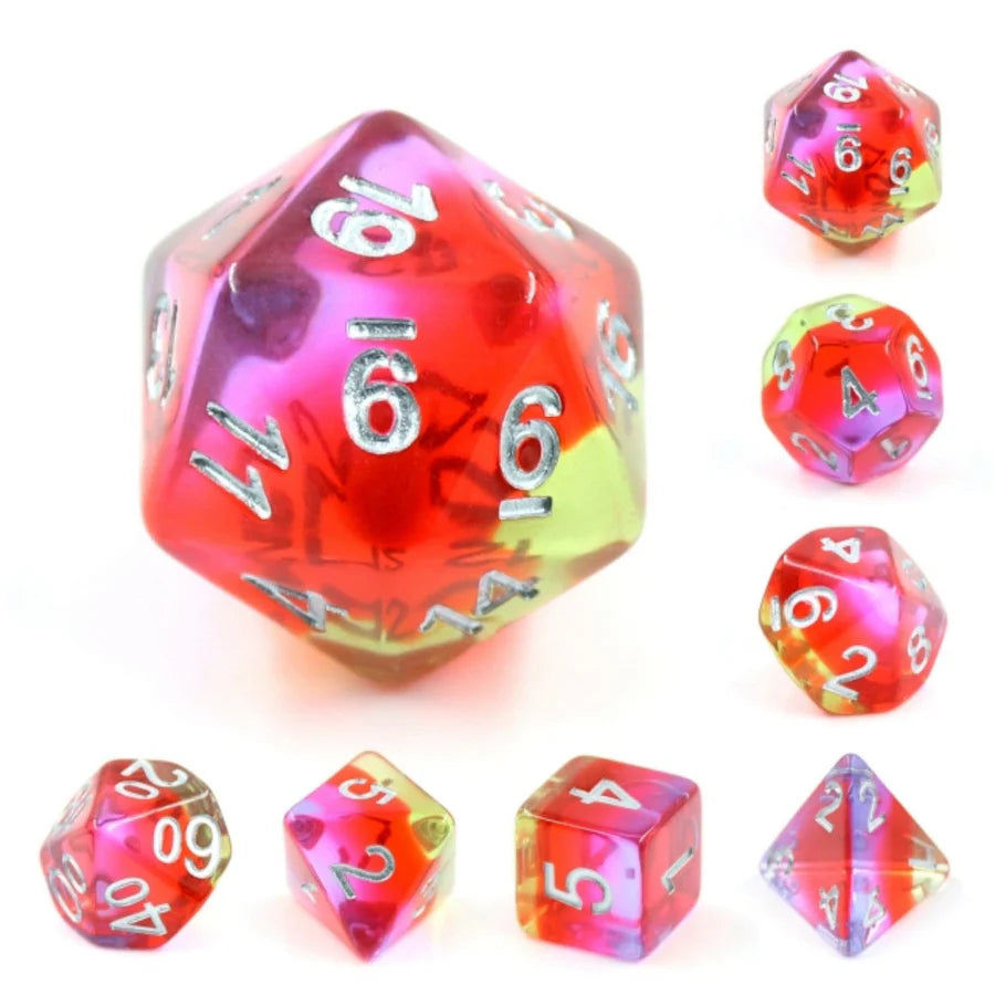 Foam Brain Games: Pomegranate Blossom RPG Dice Set