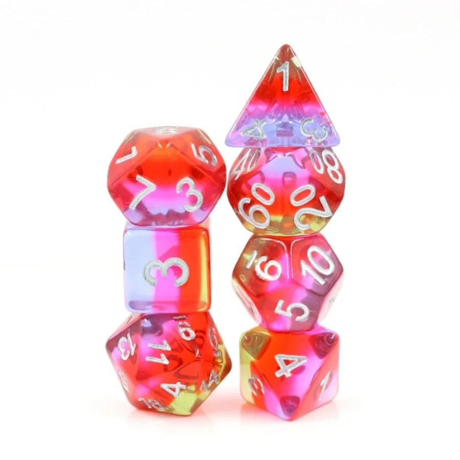 Foam Brain Games: Pomegranate Blossom RPG Dice Set