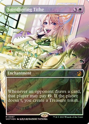 Smothering Tithe - BGS 9.5 (Anime Borderless - Confetti Foil) [Wilds of Eldraine: Enchanting Tales]