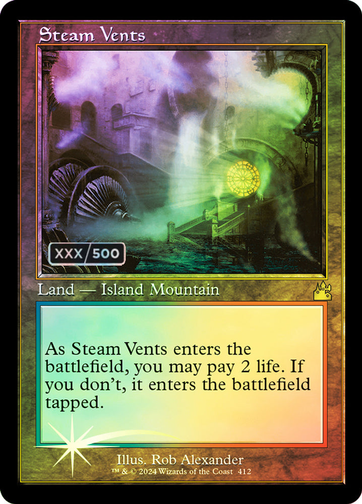 Steam Vents - BGS 9.5 (Retro Serialized #167) [Ravnica Remastered]