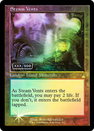 Steam Vents - BGS 9.5 (Retro Serialized #167) [Ravnica Remastered]