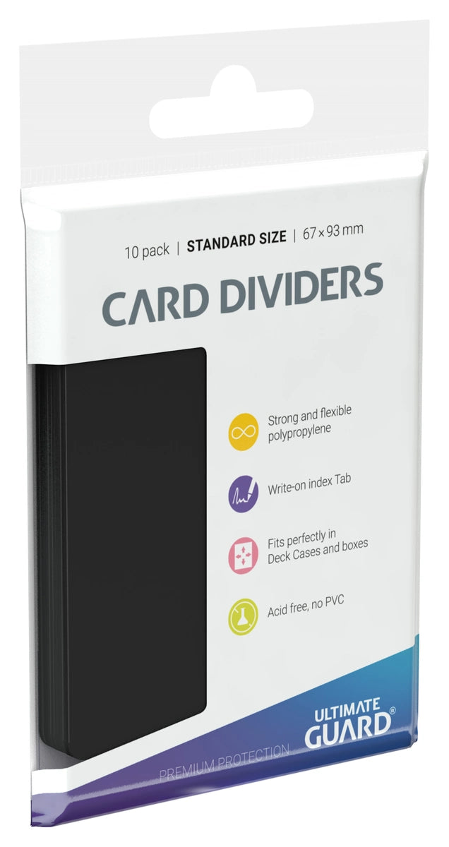 Ultimate Guard: Card Dividers - Black (Standard Size)