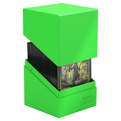 Ultimate Guard Boulder Deck Box: 100+ Solid Neon - Neon Green