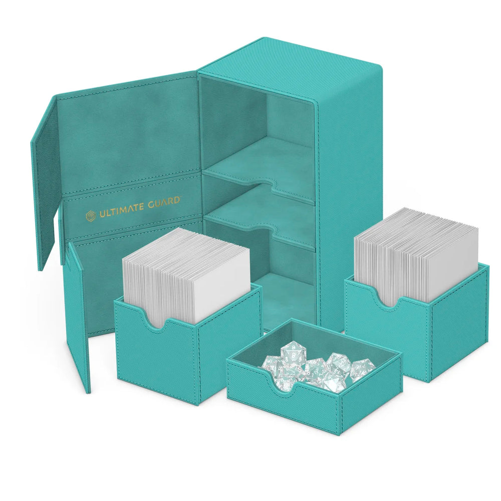 Ultimate Guard Twin Flip N Tray 200+ Monocolor "Summer Edition 2025" - Lagoon