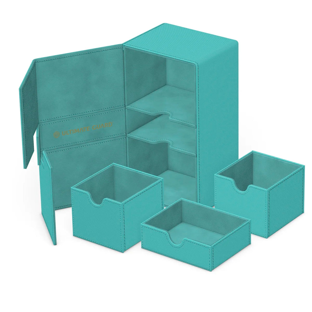 Ultimate Guard Twin Flip N Tray 200+ Monocolor "Summer Edition 2025" - Lagoon