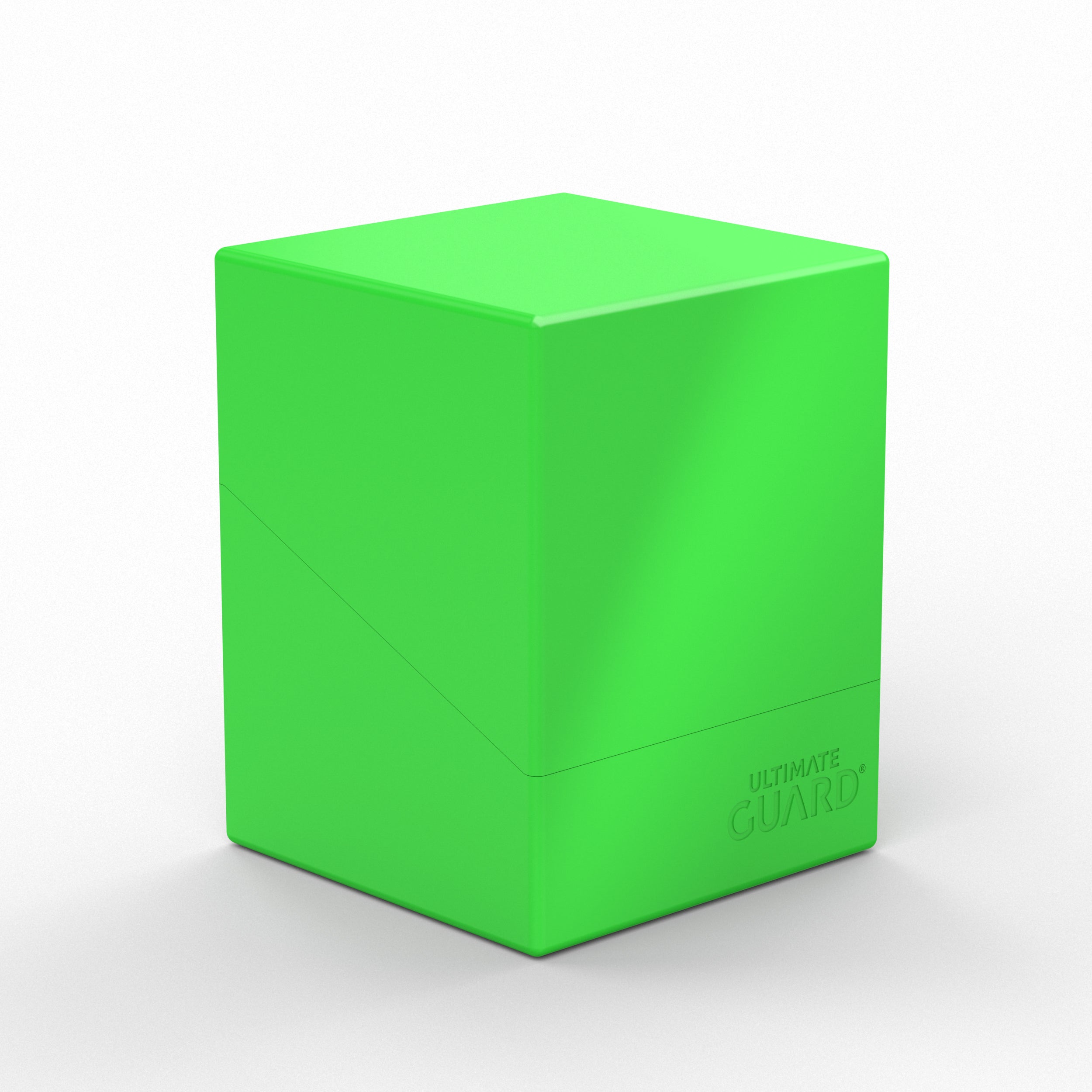 Ultimate Guard Boulder Deck Box: 100+ Solid Neon - Neon Green