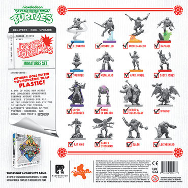 Unmatched Adventures: Teenage Mutant Ninja Turtles - Extra Toppings Miniature Pack