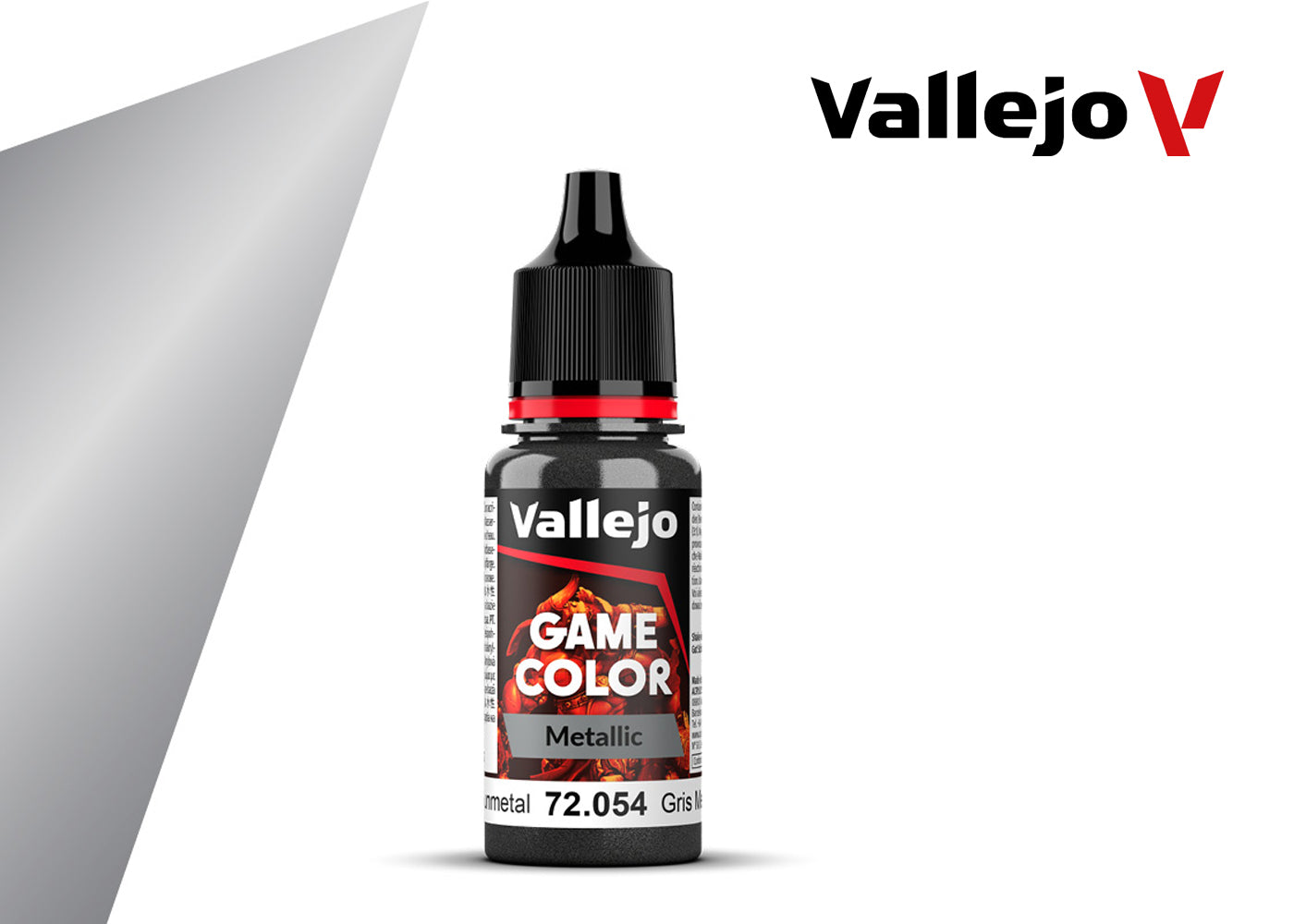 Vallejo Game Color Metallic – Dark Gunmetal