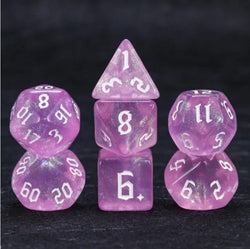 Foam Brain Games: Violet Sparkle Dice Set