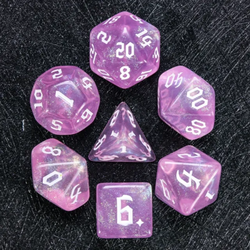 Foam Brain Games: Violet Sparkle Dice Set