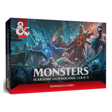 D&D Monsters Reference Cards: Monsters - Fearsome & Ferocious (CR 0-5)