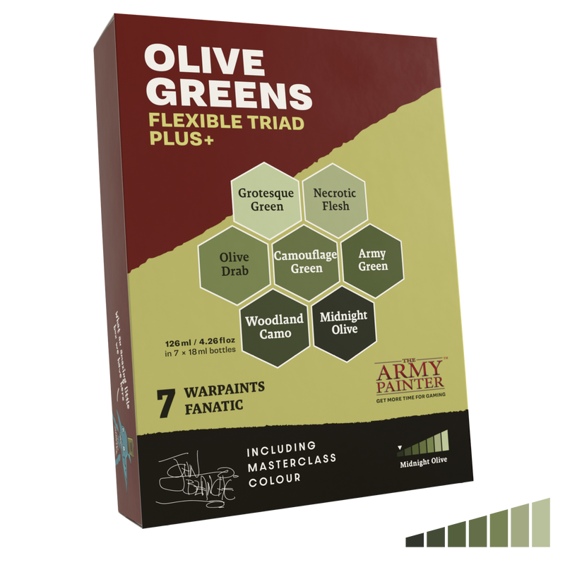 The Army Painter: Masterclass - Flexible Triad Plus+ (Olive Greens)