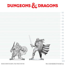 D&D Nolzur's Marvelous Miniatures: Dwarf Fighter & Orc Paladin