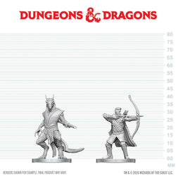 D&D Nolzur's Marvelous Miniatures: Elf Ranger & Dragonborn Monk