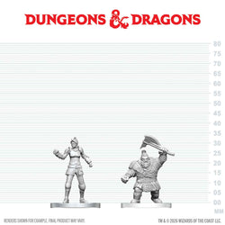 D&D Nolzur's Marvelous Miniatures: Cultist of Bane & Dwarf Zhentilar Soldier