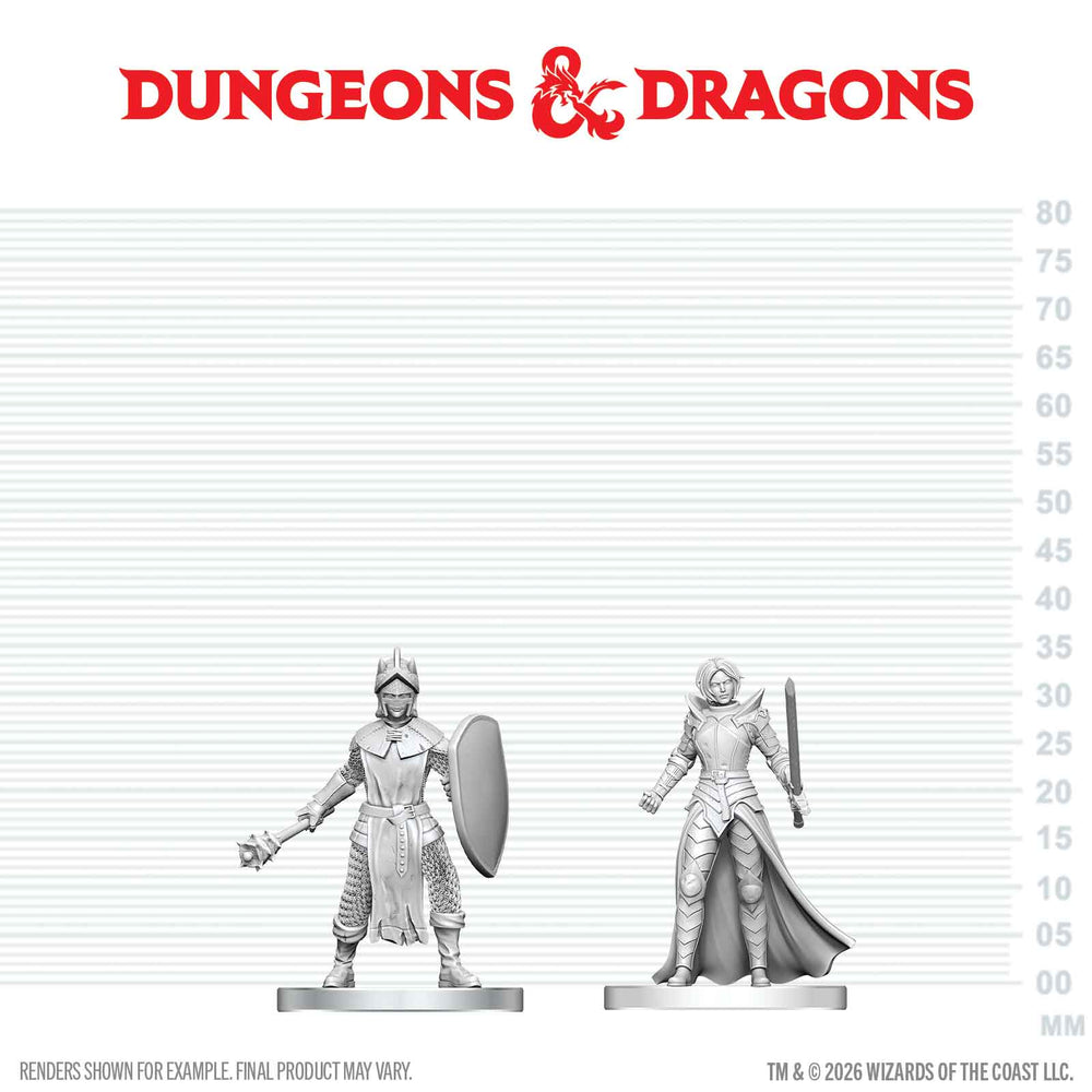 D&D Nolzur's Marvelous Miniatures: Black Gauntlet & Zhentilar Paladin of Bane