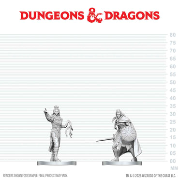 D&D Nolzur's Marvelous Miniatures: Drow Elite Warrior & Drow Priestess of Lolth
