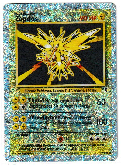 Zapdos (19/110) (Reverse Holo) [Legendary Collection] (Actual Scans)