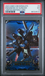 Enhanced ZZ Gundam (#9) - PSA 5  [GUNDAM SUPREME BATTLE X MCDONALD'S LIMITED EDITION CARDS] GRADED