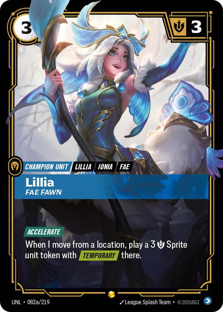 Lillia, Fae Fawn (Alternate Art) (082a/219) [Unleashed]