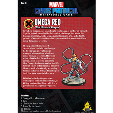 Marvel Crisis Protocol: Omega Red - Character Pack